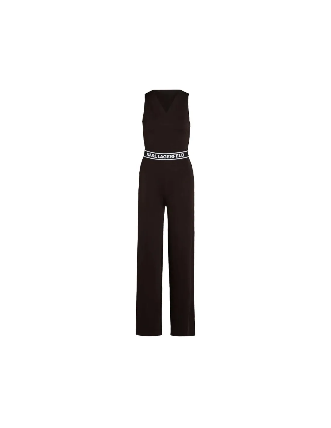 Mono negro con cinturilla con logotipo Karl