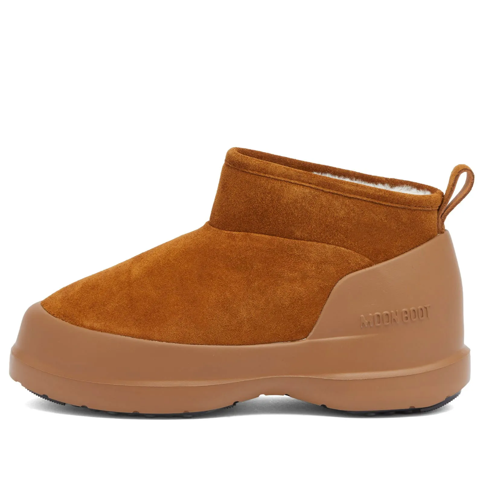 Moon Boot Luna Suede Low Boot Cognac