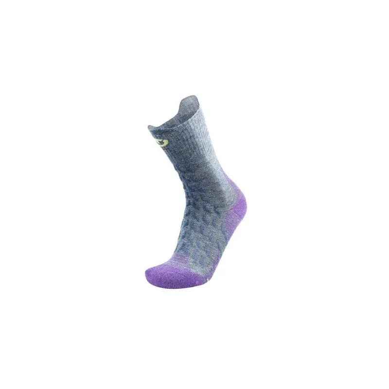 MUJERES THERMIC TREKKING ULTRACOOL LINEN CREW SOCKS (GERY / PURPLE)