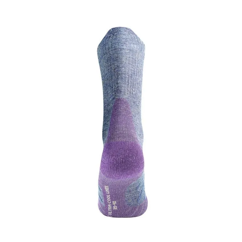 MUJERES THERMIC TREKKING ULTRACOOL LINEN CREW SOCKS (GERY / PURPLE)