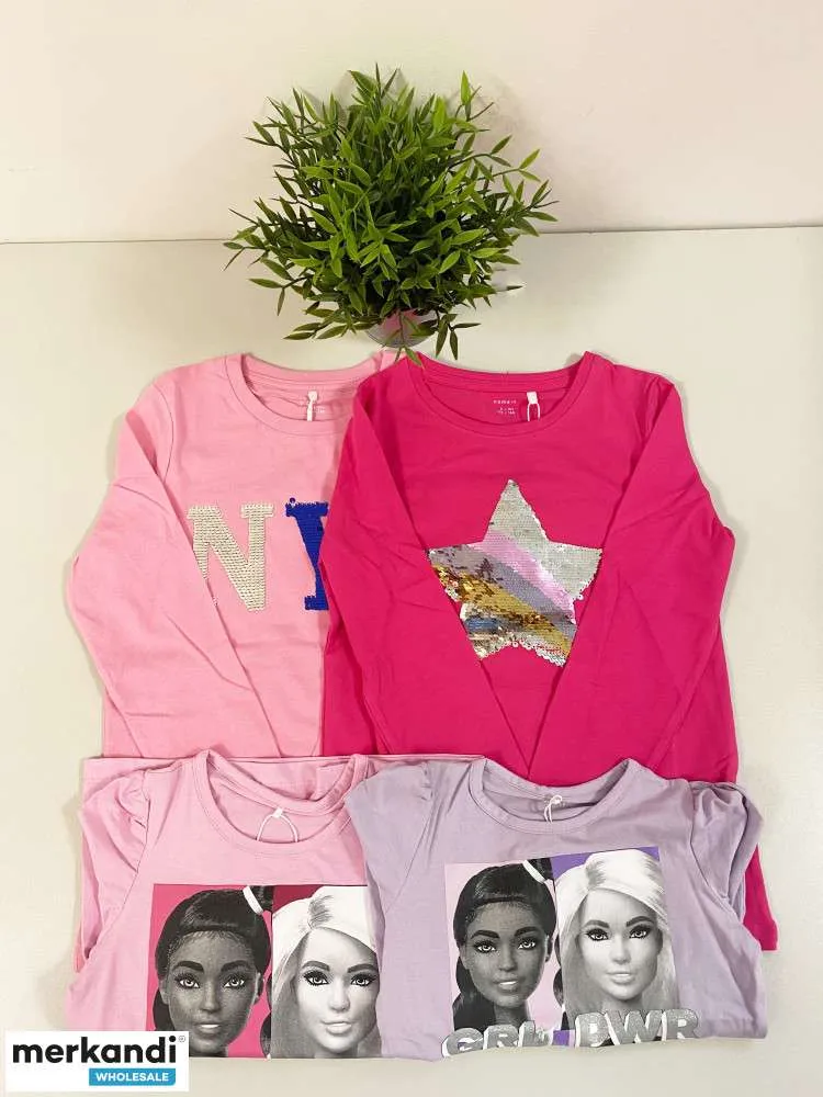 NAME IT Camisetas de manga larga para niños