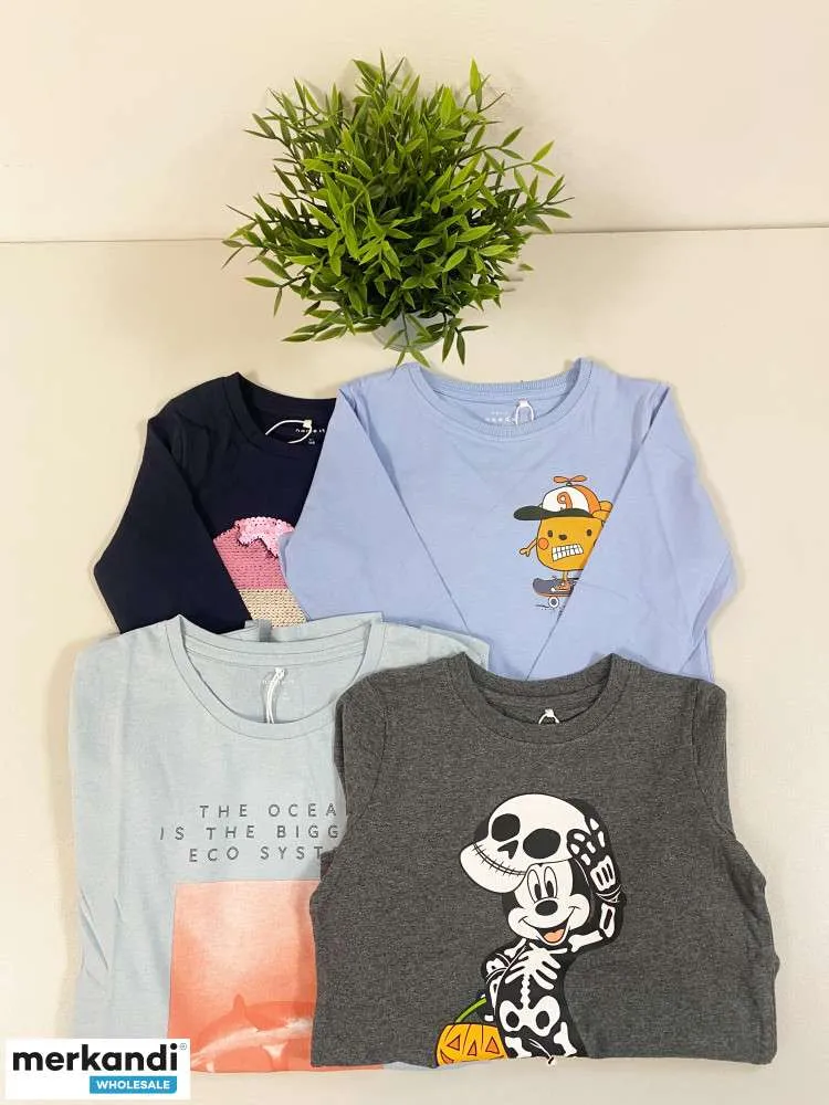 NAME IT Camisetas de manga larga para niños
