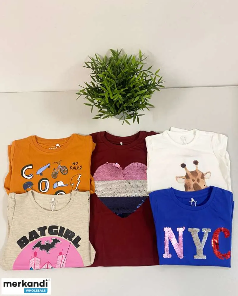 NAME IT Camisetas de manga larga para niños