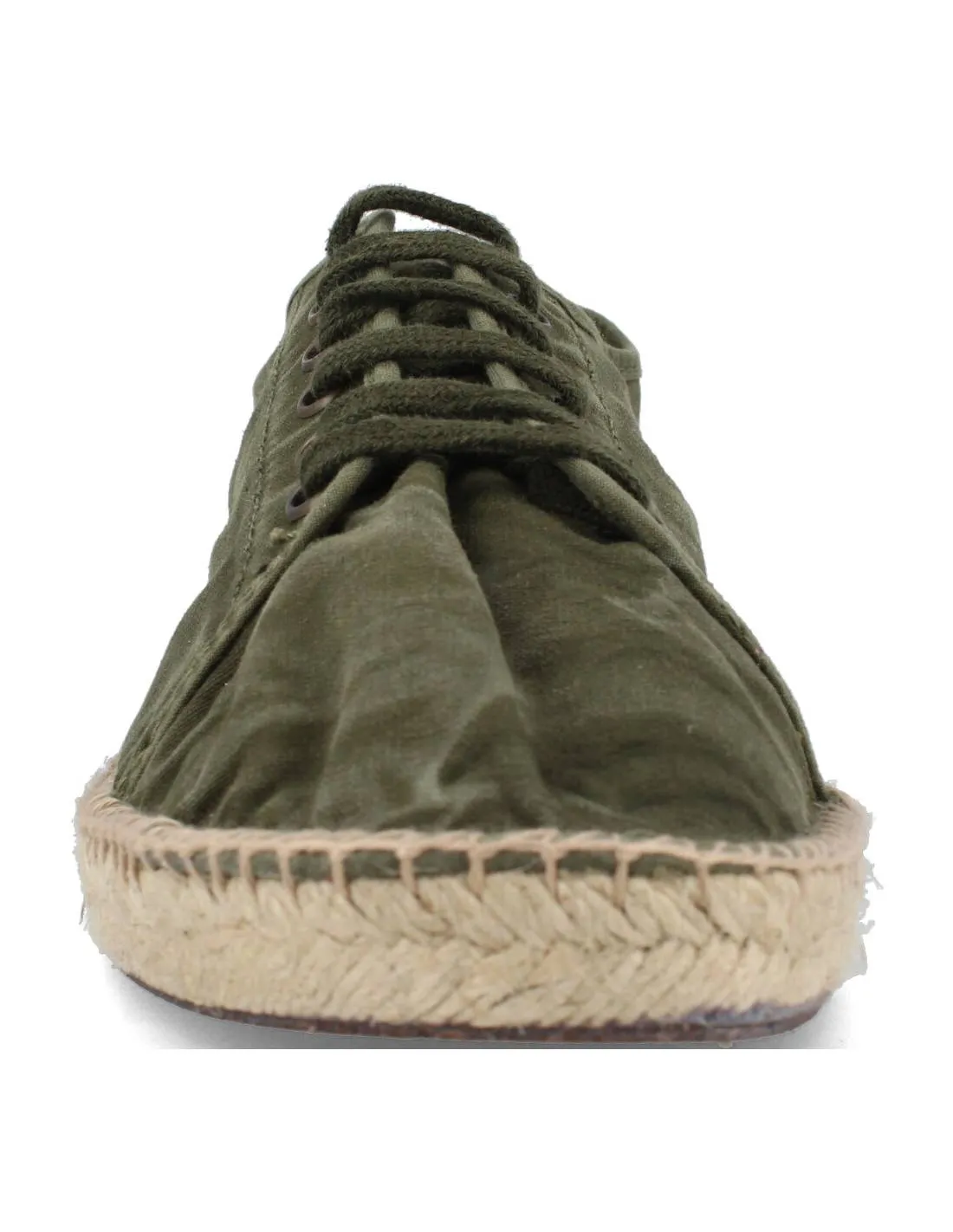 NATURAL WORLD  ZAPATILLA BASKET ESPARTO CORDONES KAKI