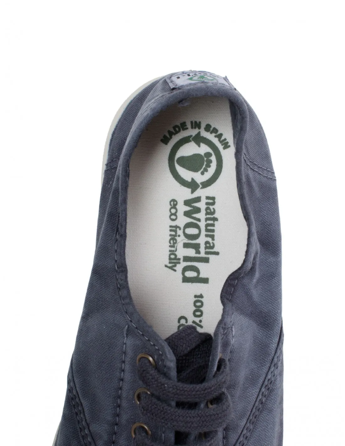 NATURAL WORLD Zapatillas Lona Puntera Azules