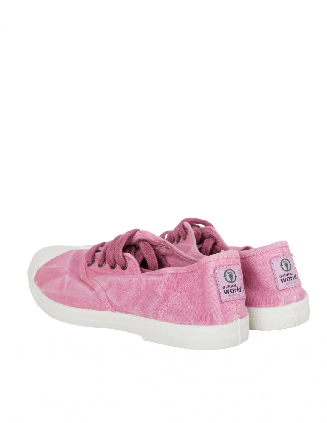 NATURAL WORLD Zapatillas Lona Puntera Rosa