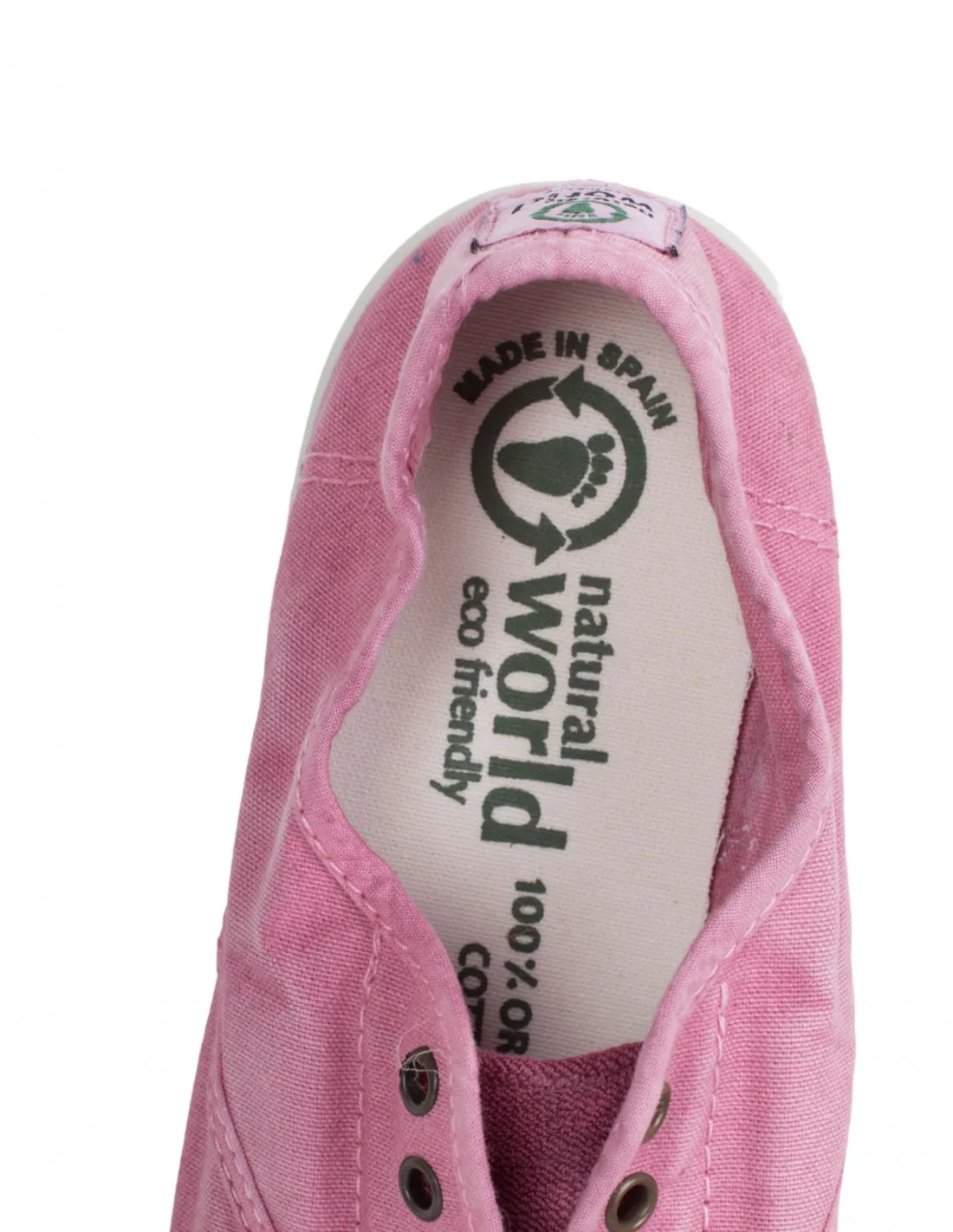 NATURAL WORLD Zapatillas Lona Puntera Rosa