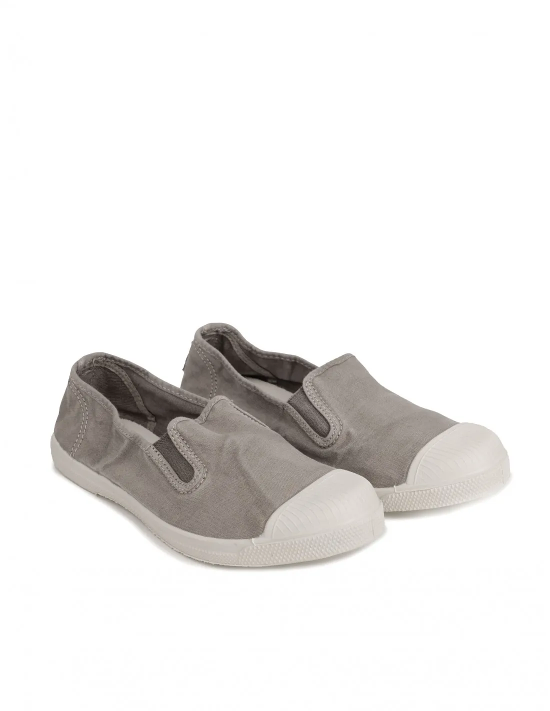 NATURAL WORLD Zapatillas Lona Sin Cordones Gris