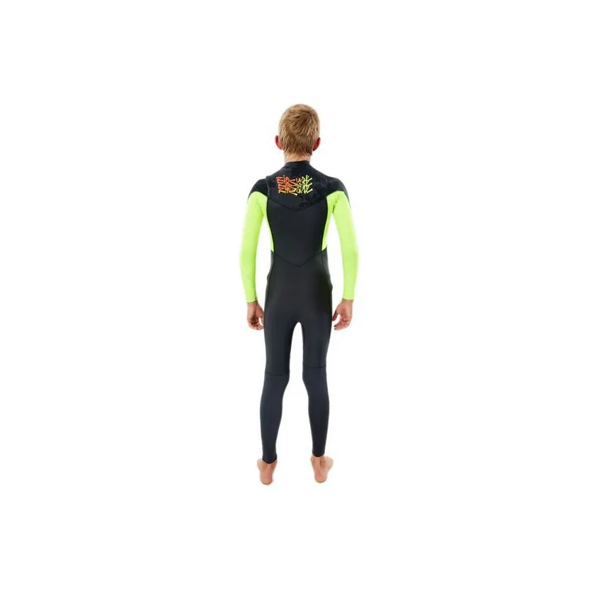 Neopreno Surf Niños Rip Curl Junior Dawn Patrol 5/3 MM Cremallera En Pecho Limón