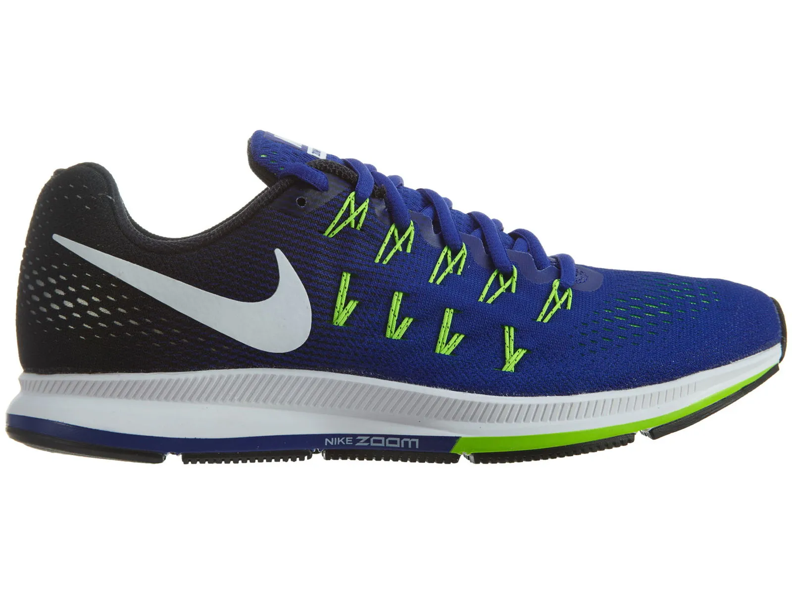 NIKE AIR ZOOM PEGASUS 33 CONCORD WHITEBLACKELECTRIC GREEN
