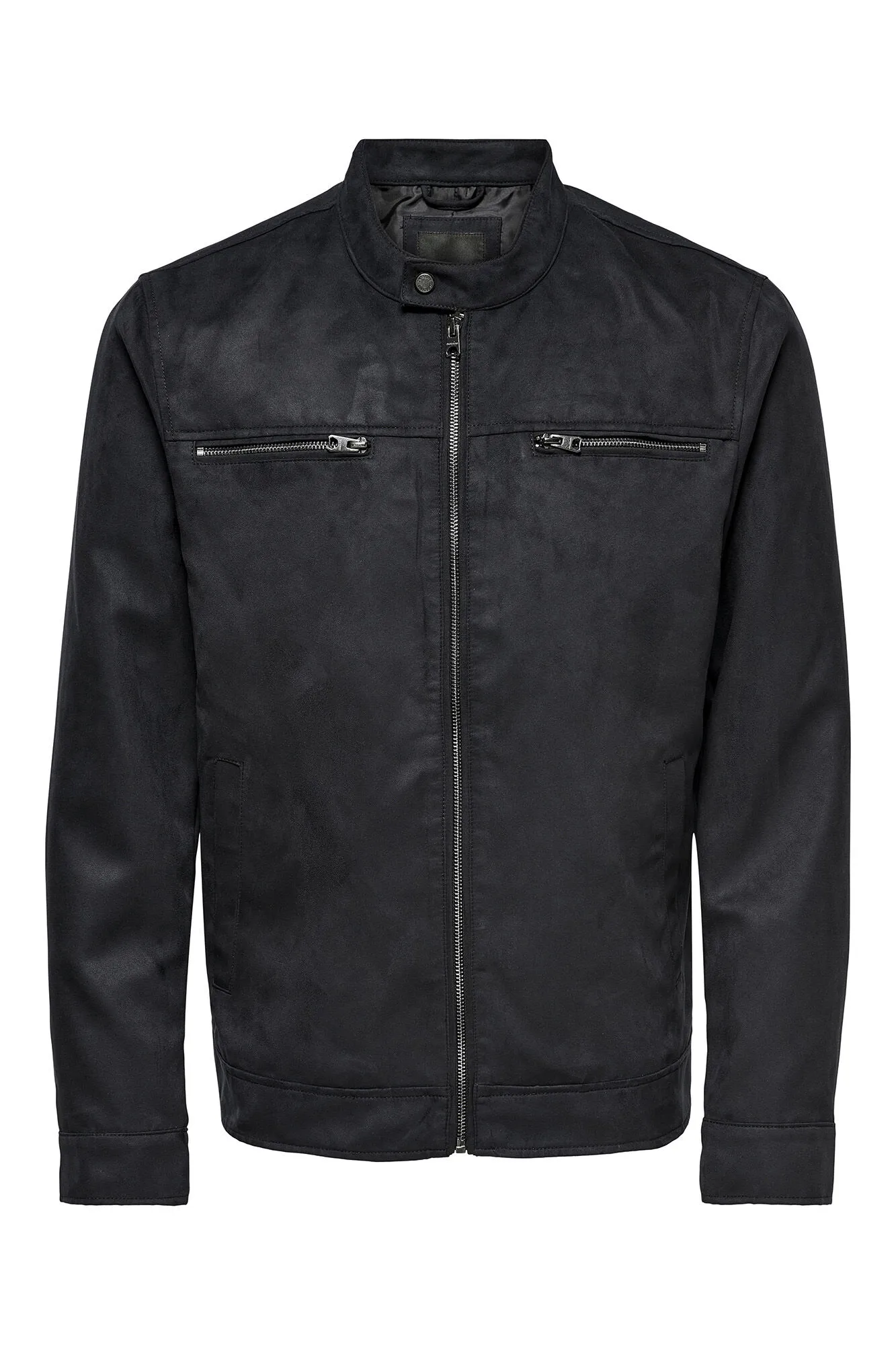 Only & Sons Chaqueta biker antelina
