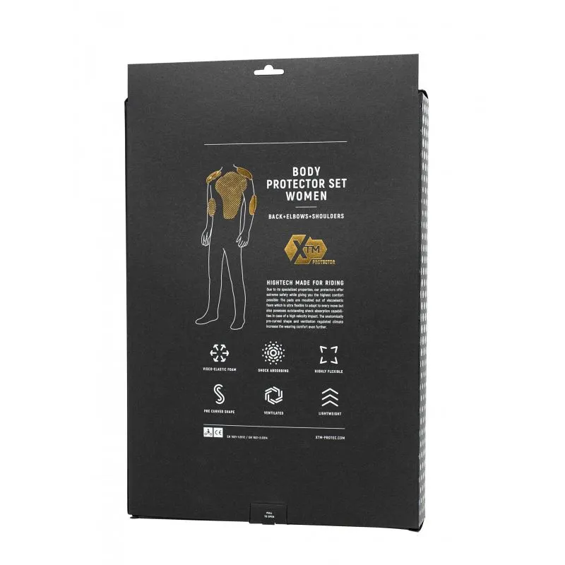 PACK PROTECCIóN ALTA MUJER (HOMBROS Y CODOS NIVEL 1, ESPALDA NIVEL 2)  JOHN DOE