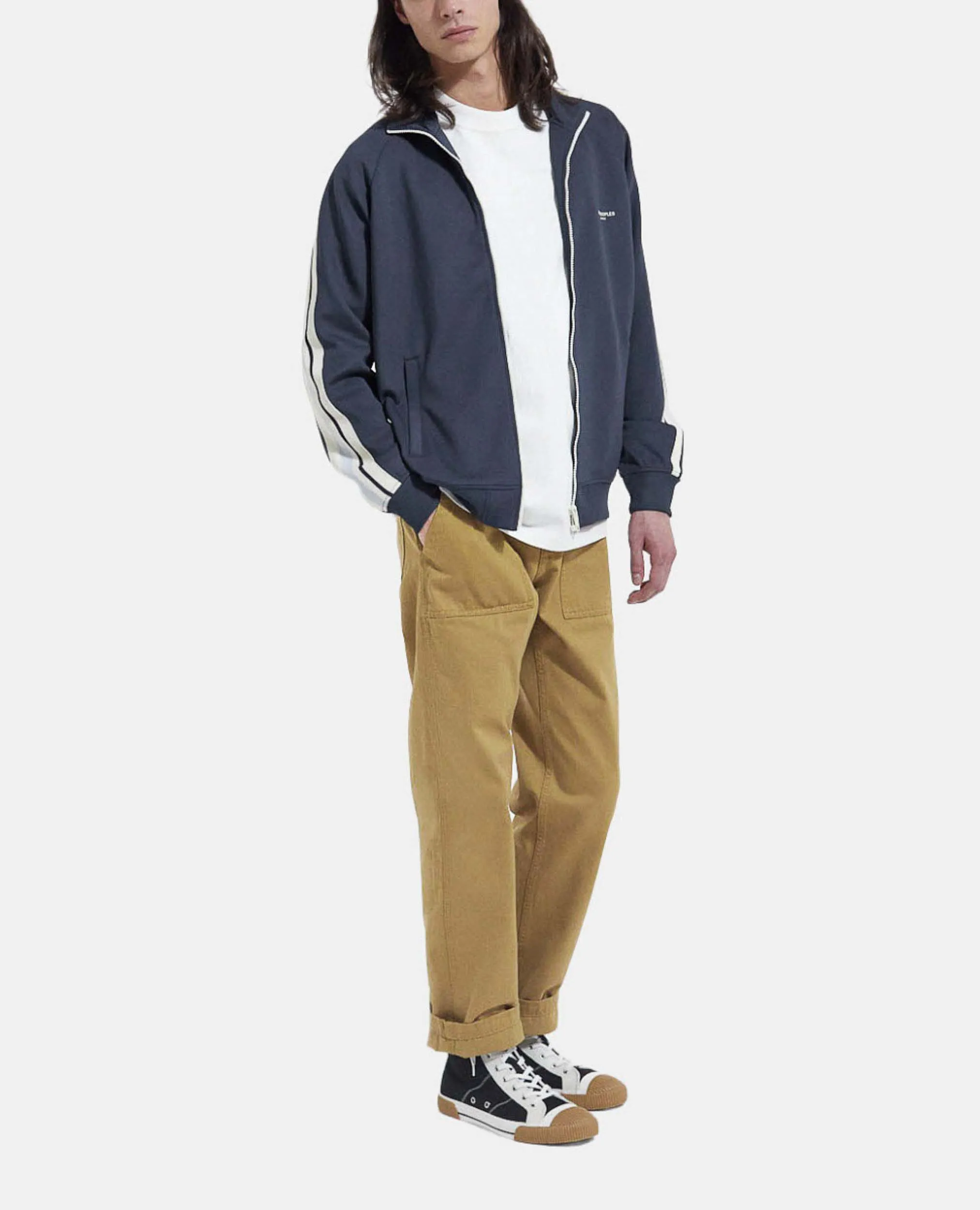 Pantalón chino algodón caqui bolsillos