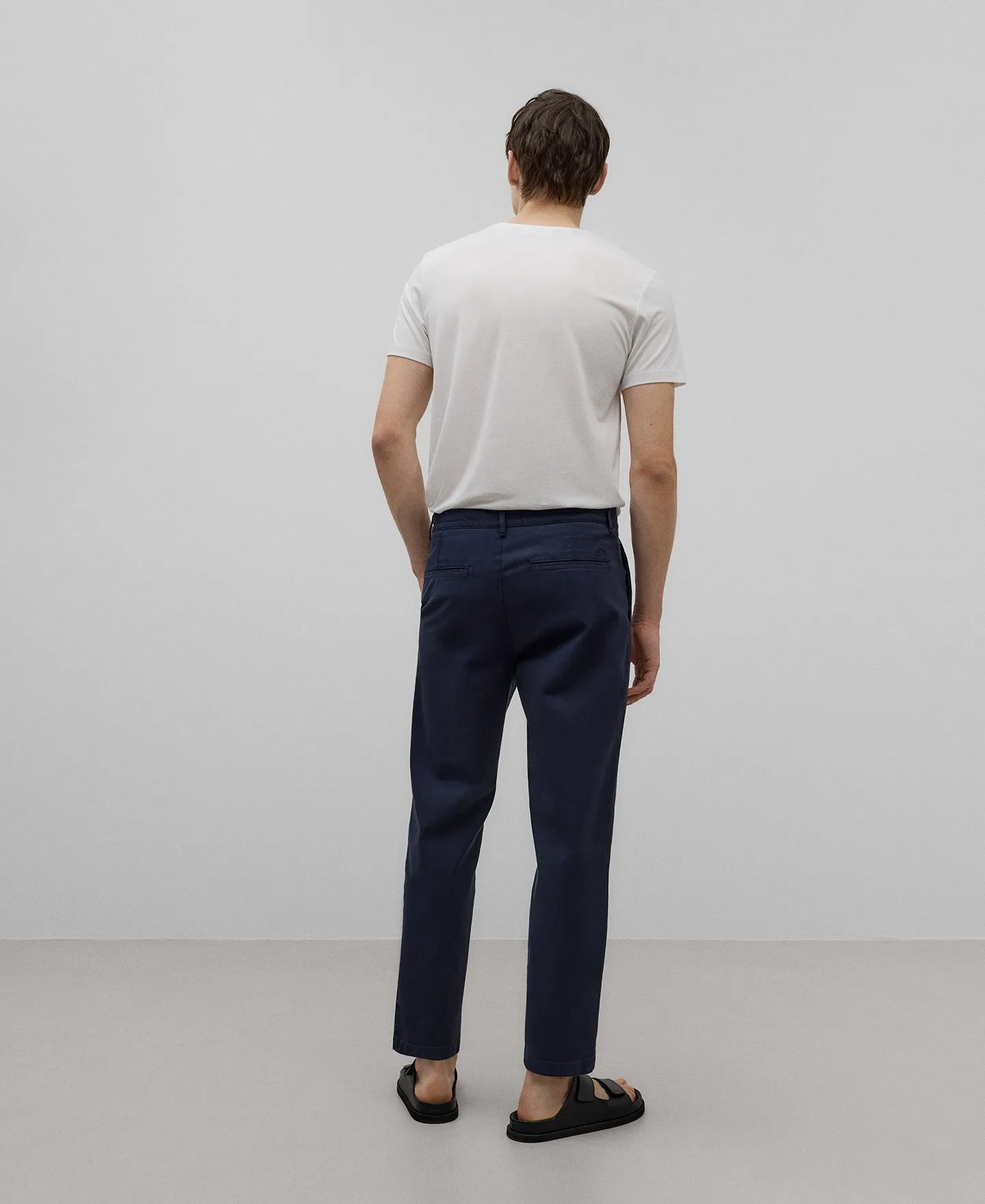 Pantalón chino sarga de algodón hombre