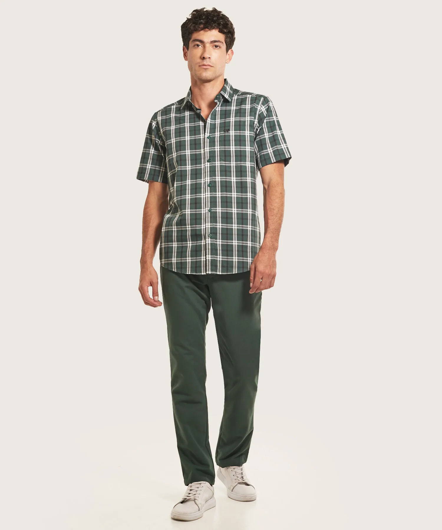 PANTAL&OACUTE;N CHINO UNICOLOR, REGULAR FIT