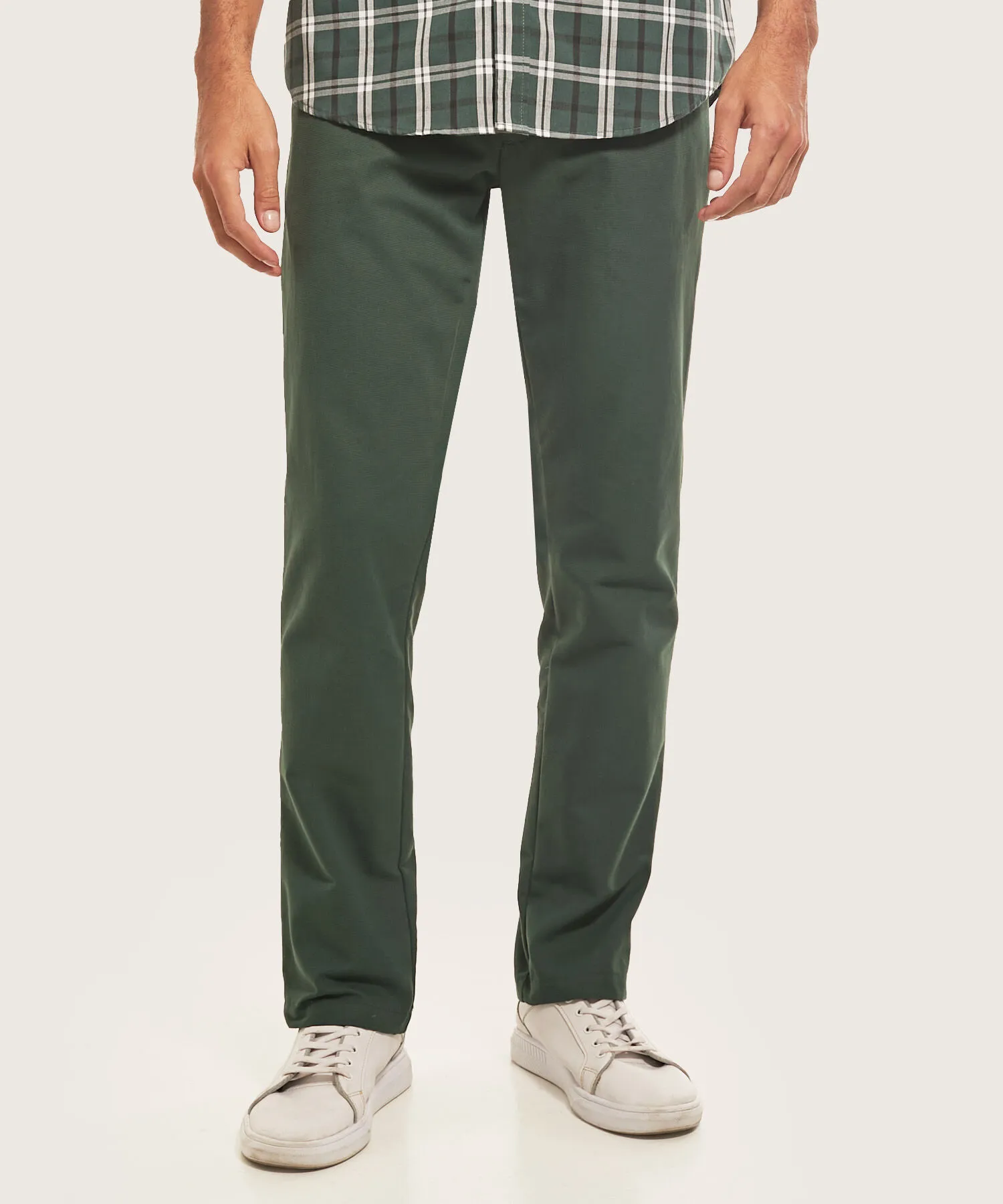 PANTAL&OACUTE;N CHINO UNICOLOR, REGULAR FIT
