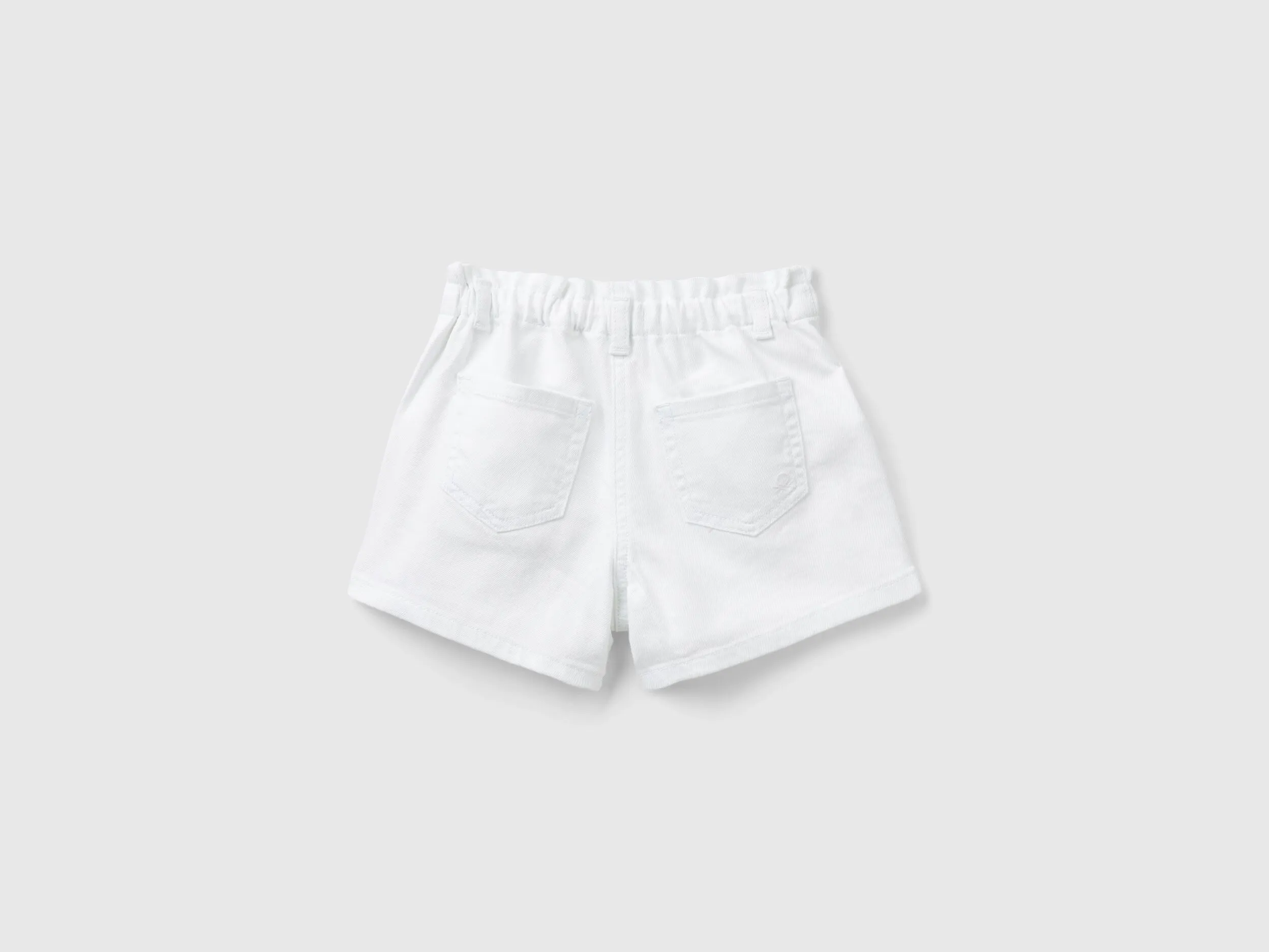 Pantalón corto paperbag de algodón elástico