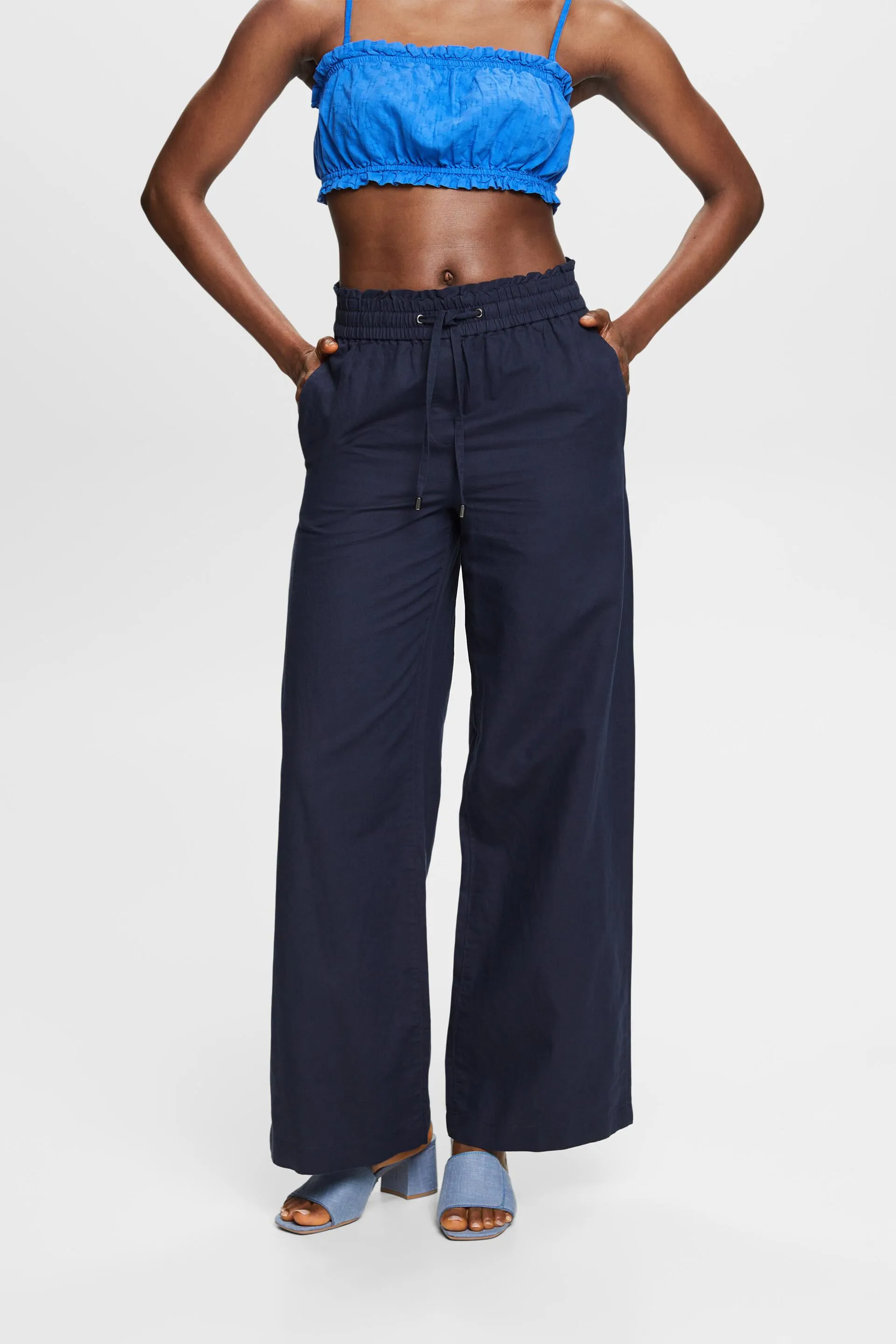 Pantalones de algodón y lino
