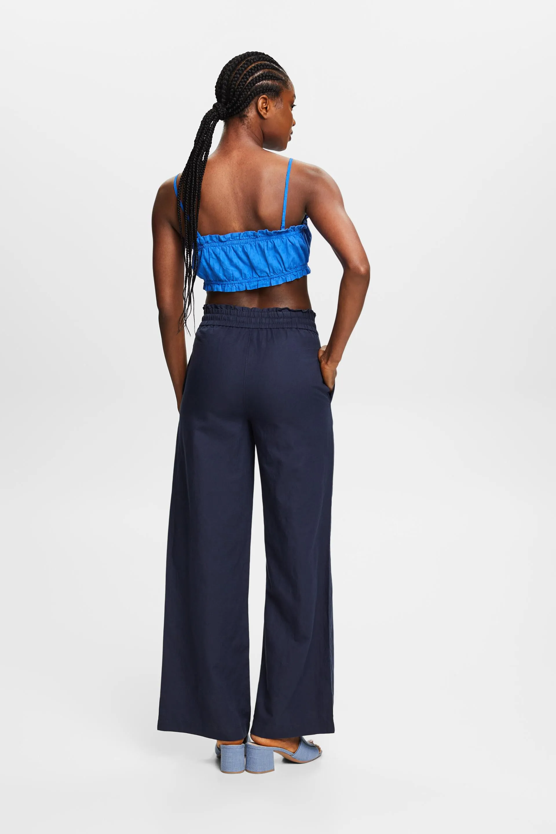 Pantalones de algodón y lino