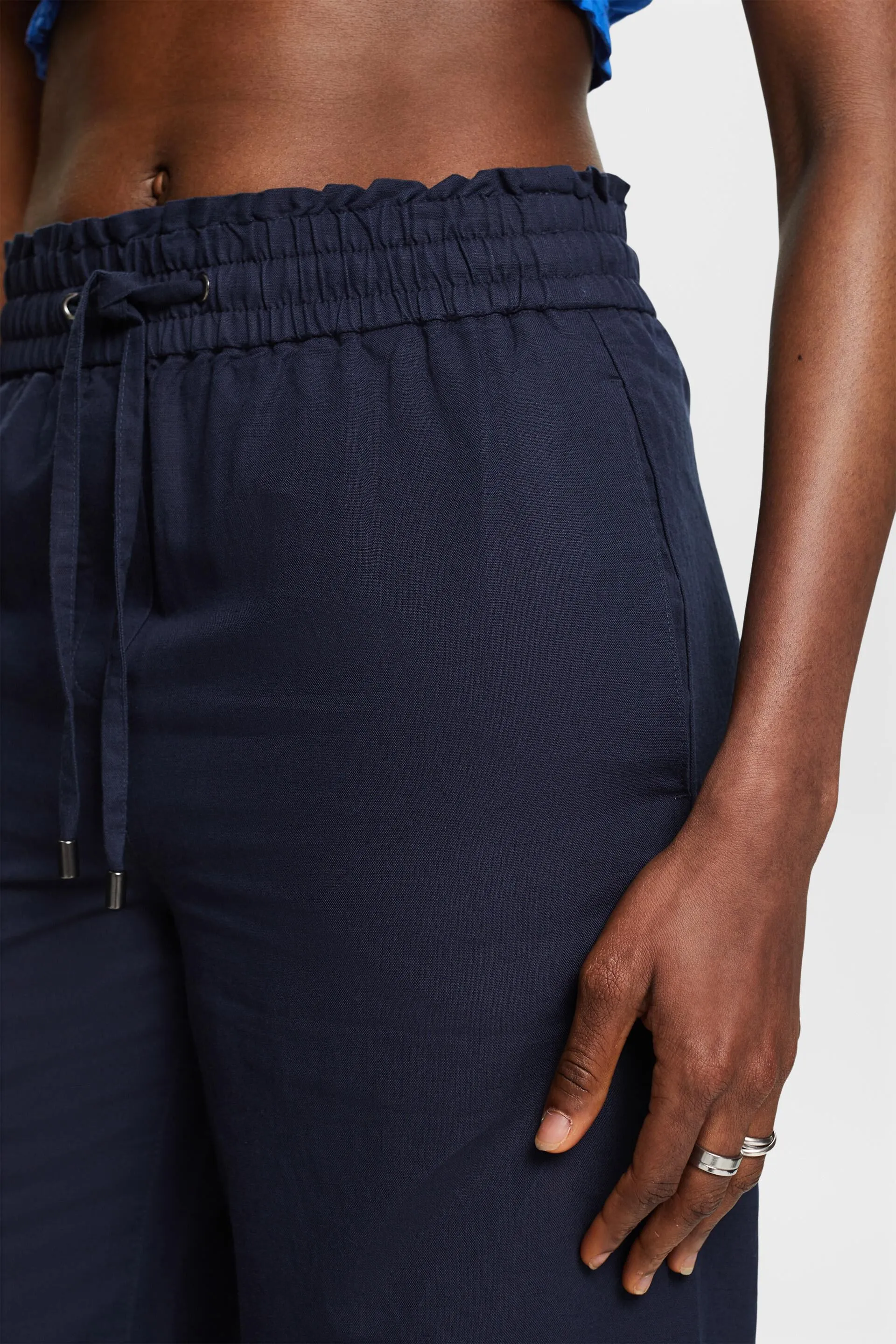 Pantalones de algodón y lino