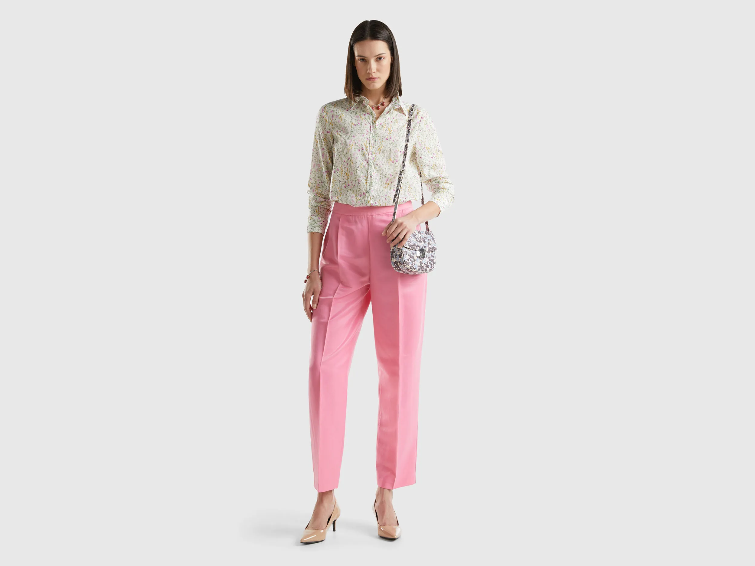 Pantalones de raso