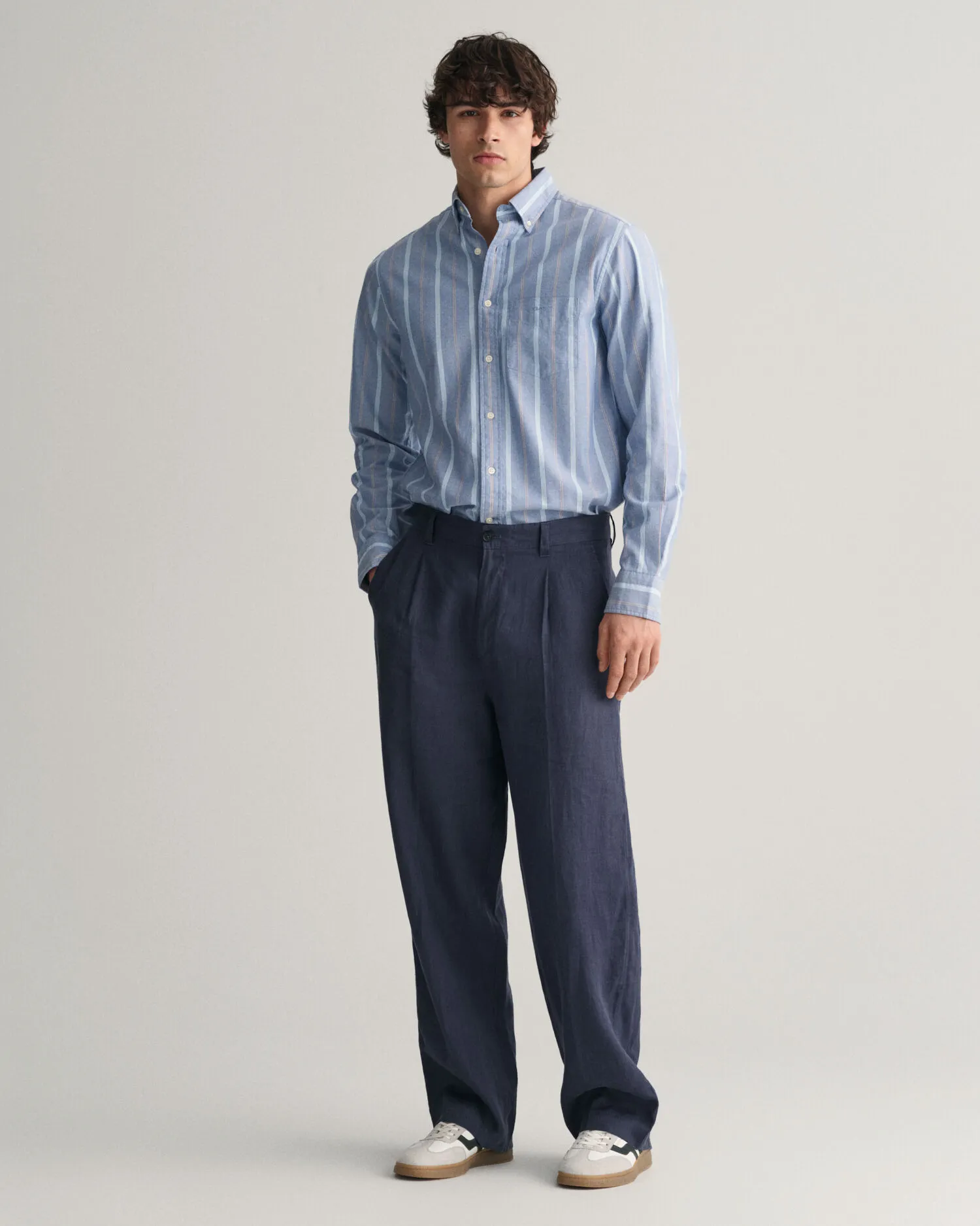 Pantalones de traje de lino