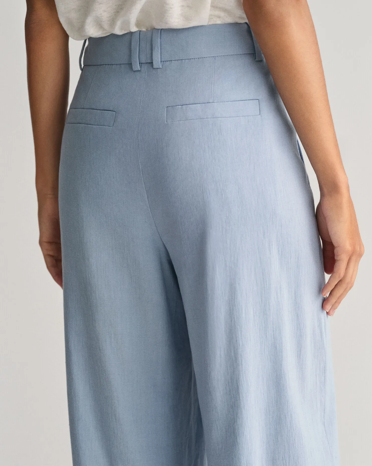 Pantalones de vestir Regular Fit en lino elástico