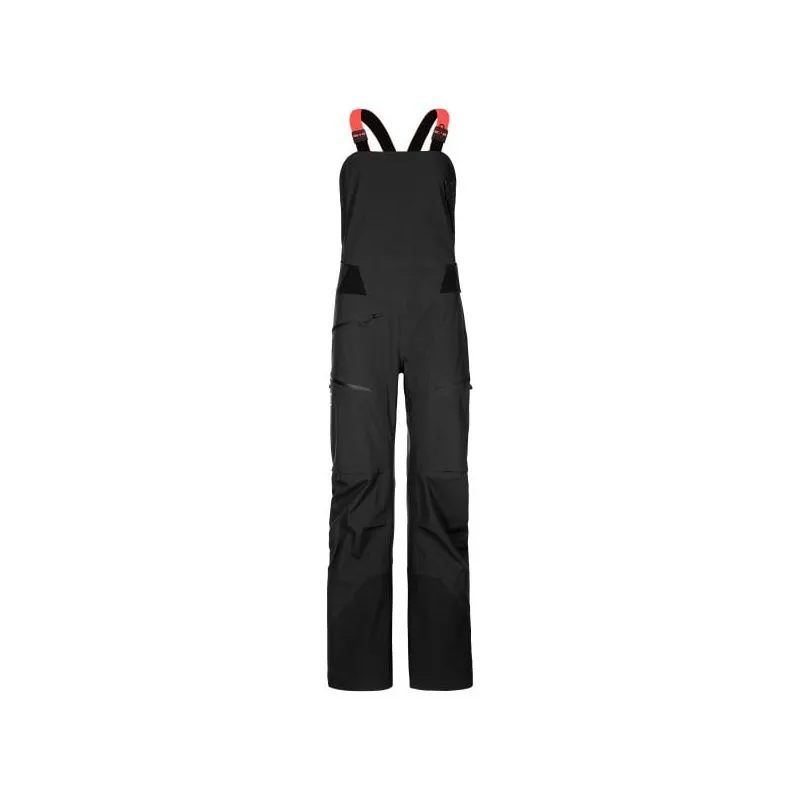 Pantalones hardshell de mujer Ortovox 3L DEEP SHELL BIB PANTS W (negro cuervo)