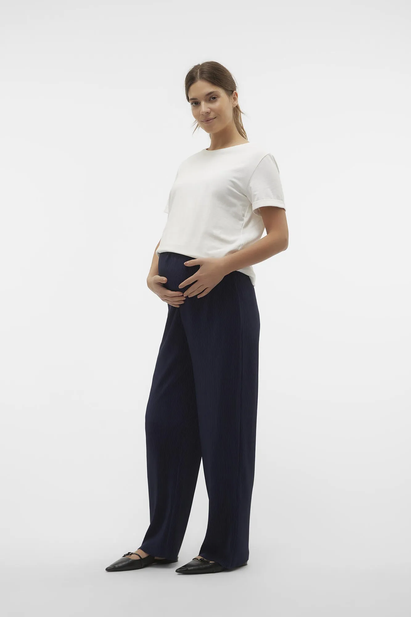 Pantalones maternity corte regular