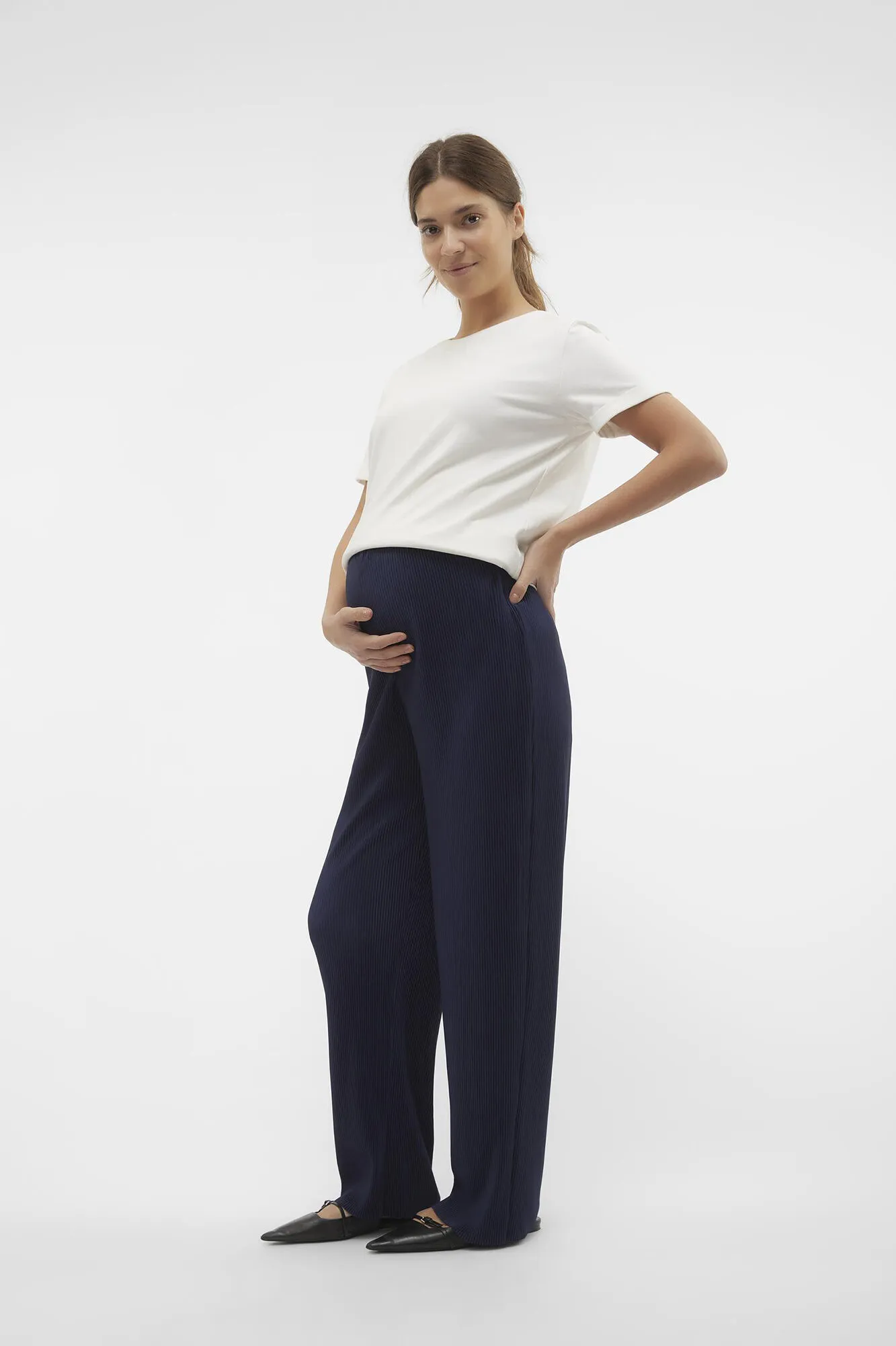 Pantalones maternity corte regular