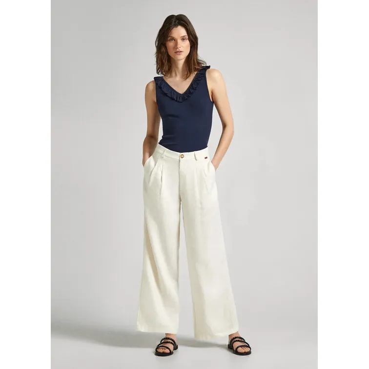 PANTALÓN CULOTTE DE LINO MUJER PEPE JEANS