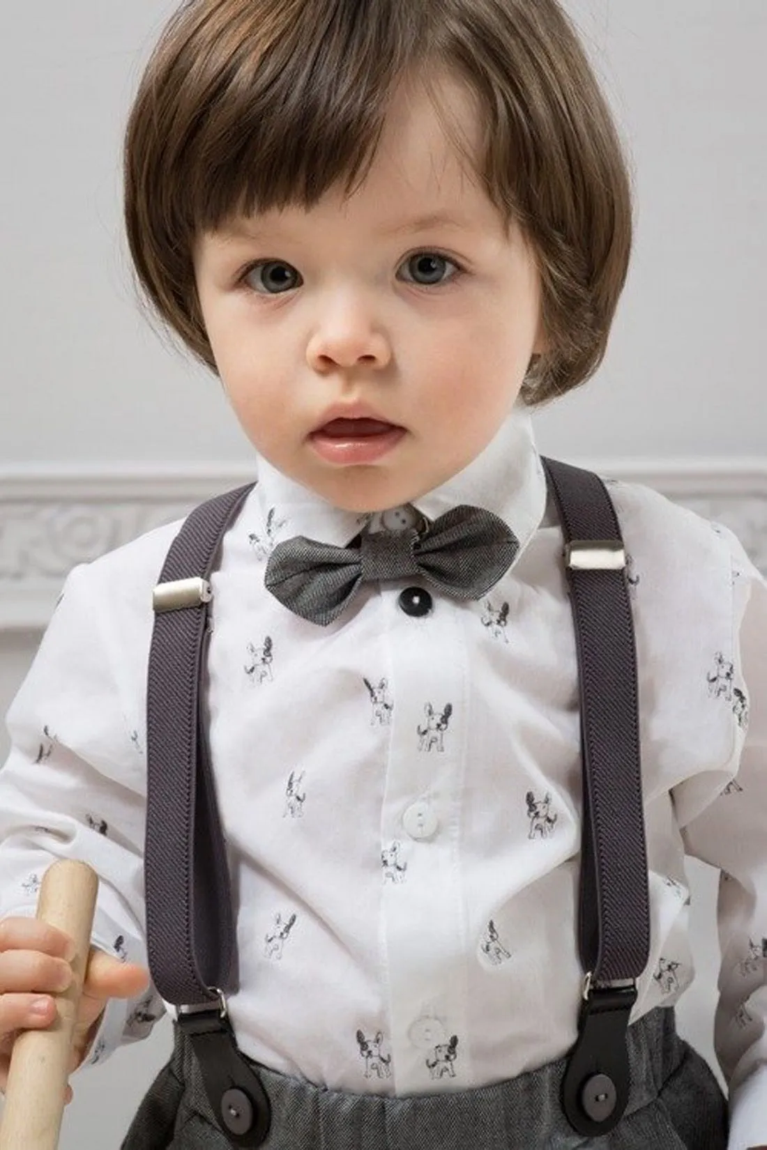 Pantalón con tirantes de niño colección Elegant