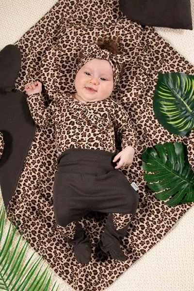 Pantalón de bebé niña con pies colección Mia