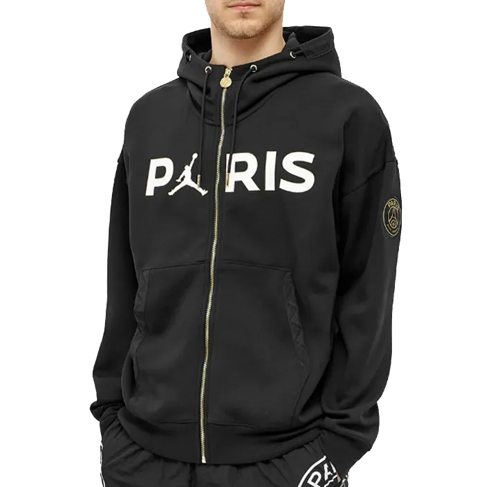 PARIS SAINTGERMAIN FULLZIP TRAVEL FLEECE "BLACK"