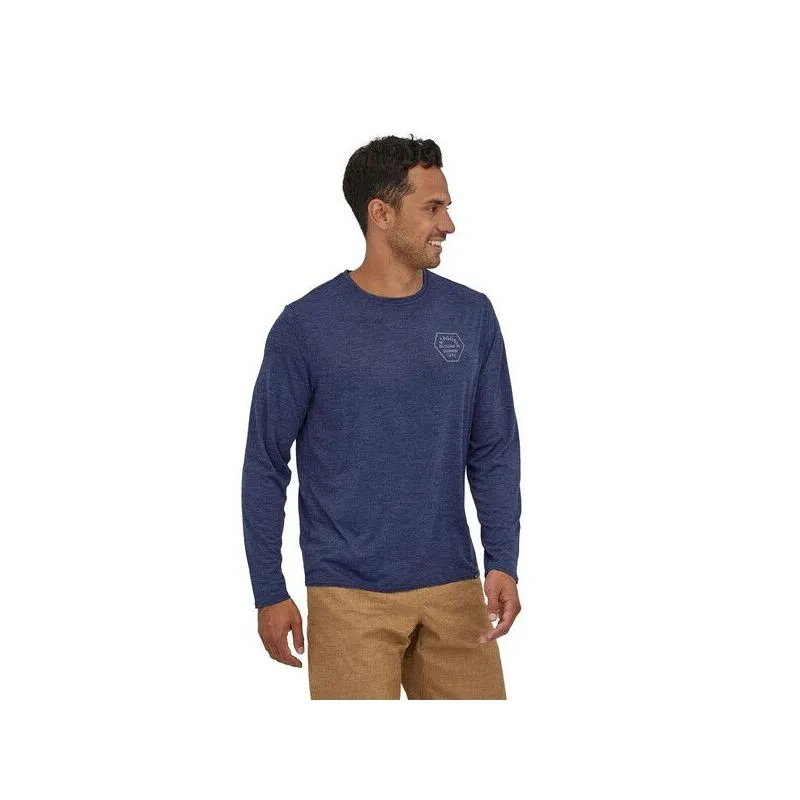 Patagonia Cap Cool Daily (Navy) camiseta de manga larga para hombre