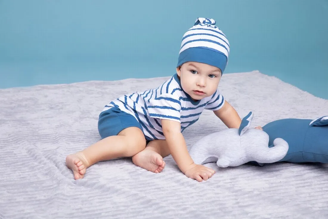 Pelele corto de niño colección Leo