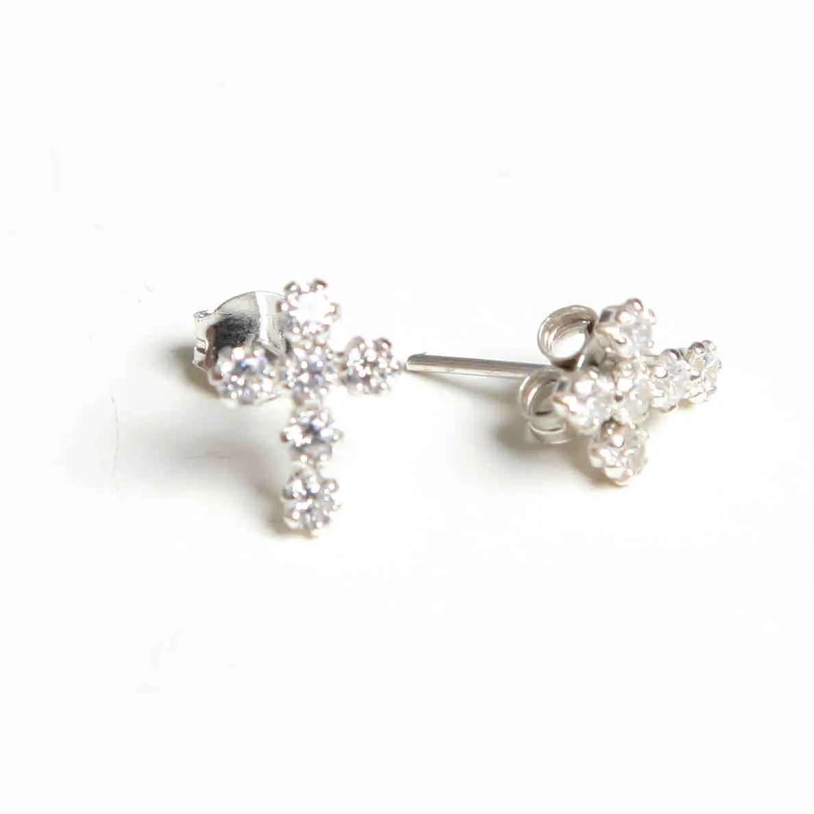 Pendientes Cruz Circonitas