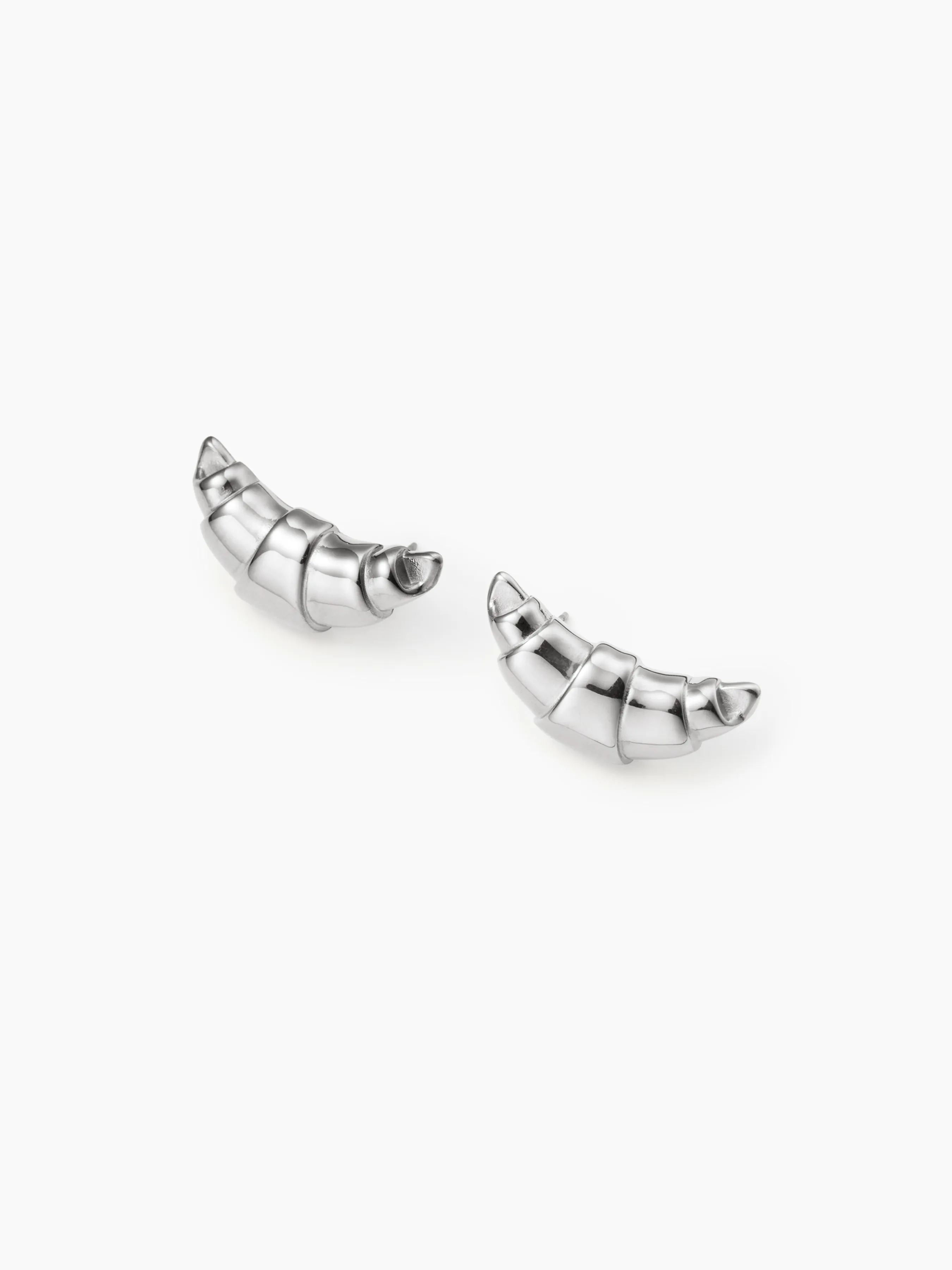 Pendientes de Tuerca con Diseño de Croissant