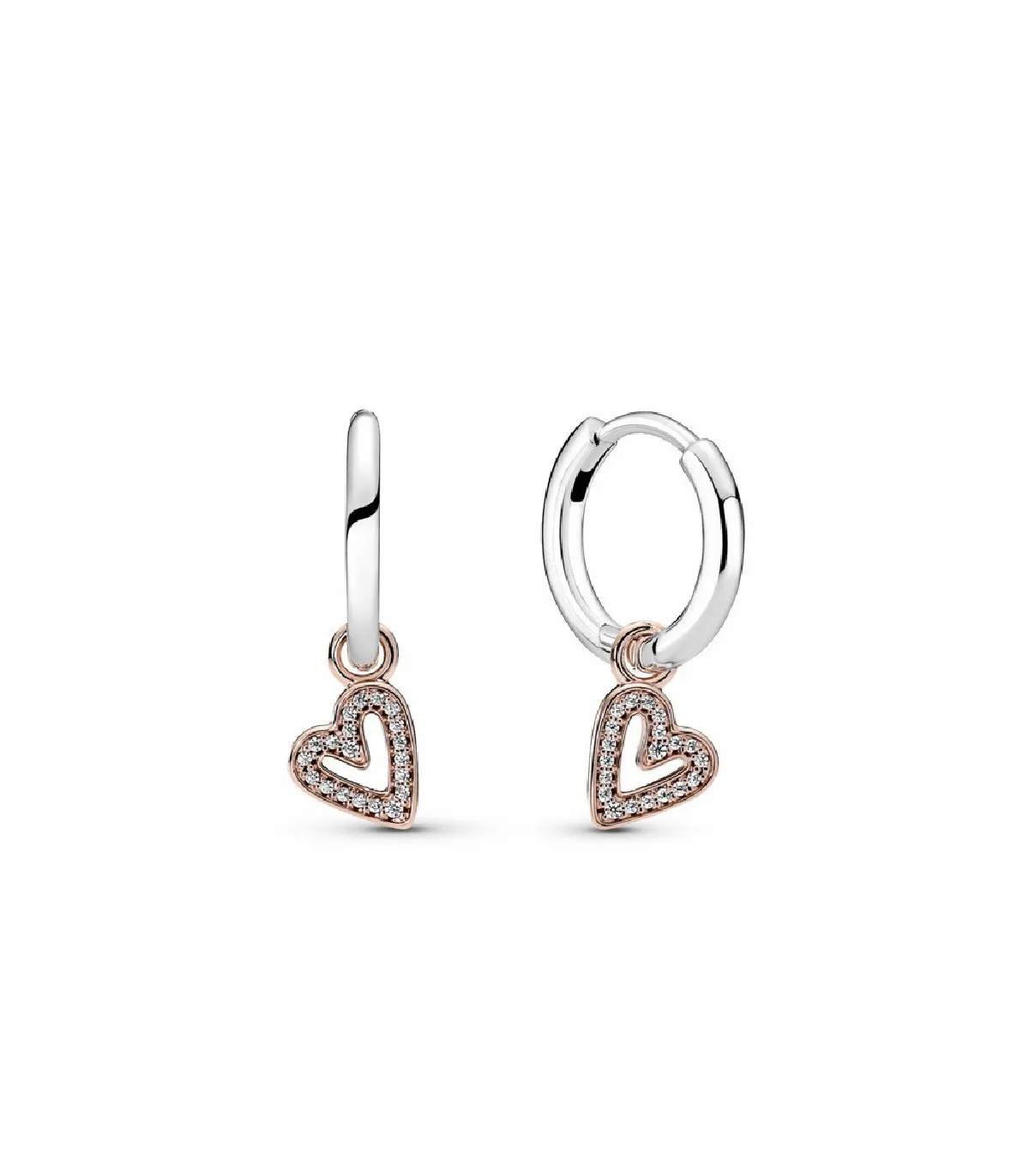 PENDIENTES PANDORA CORAZóN A MANO ALZADA BRILLANTE  280090C01
