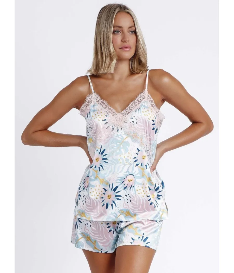 Pijama mujer verano mujer Admas Garden satén