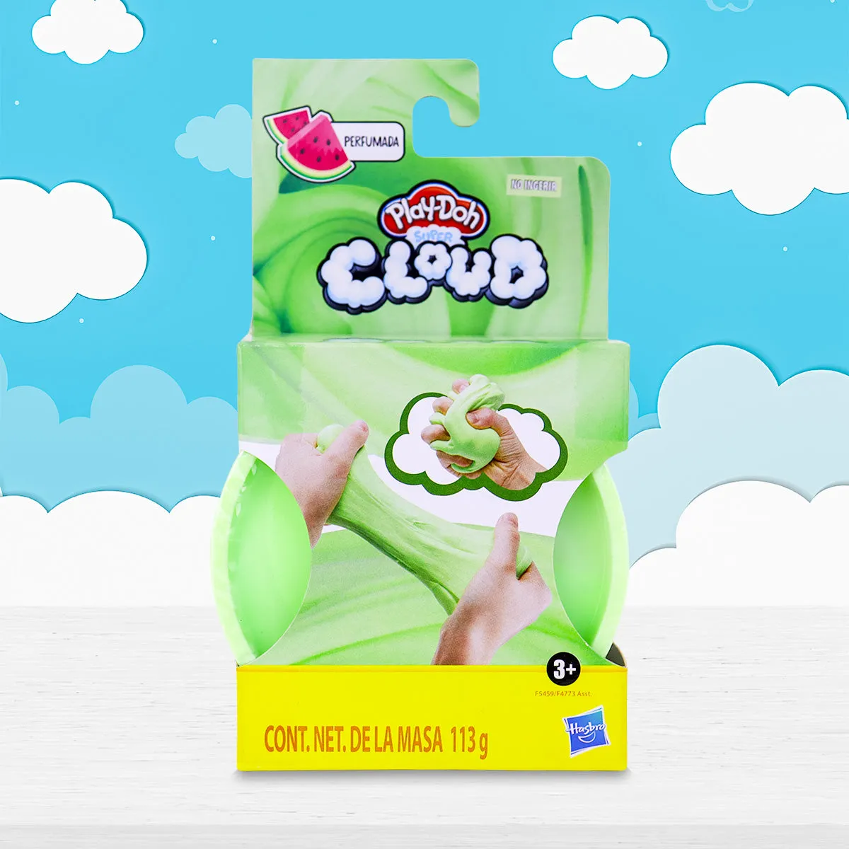 PLAYDOH, SUPER CLOUD, MASA MOLDEABLE COLOR PISTACHE