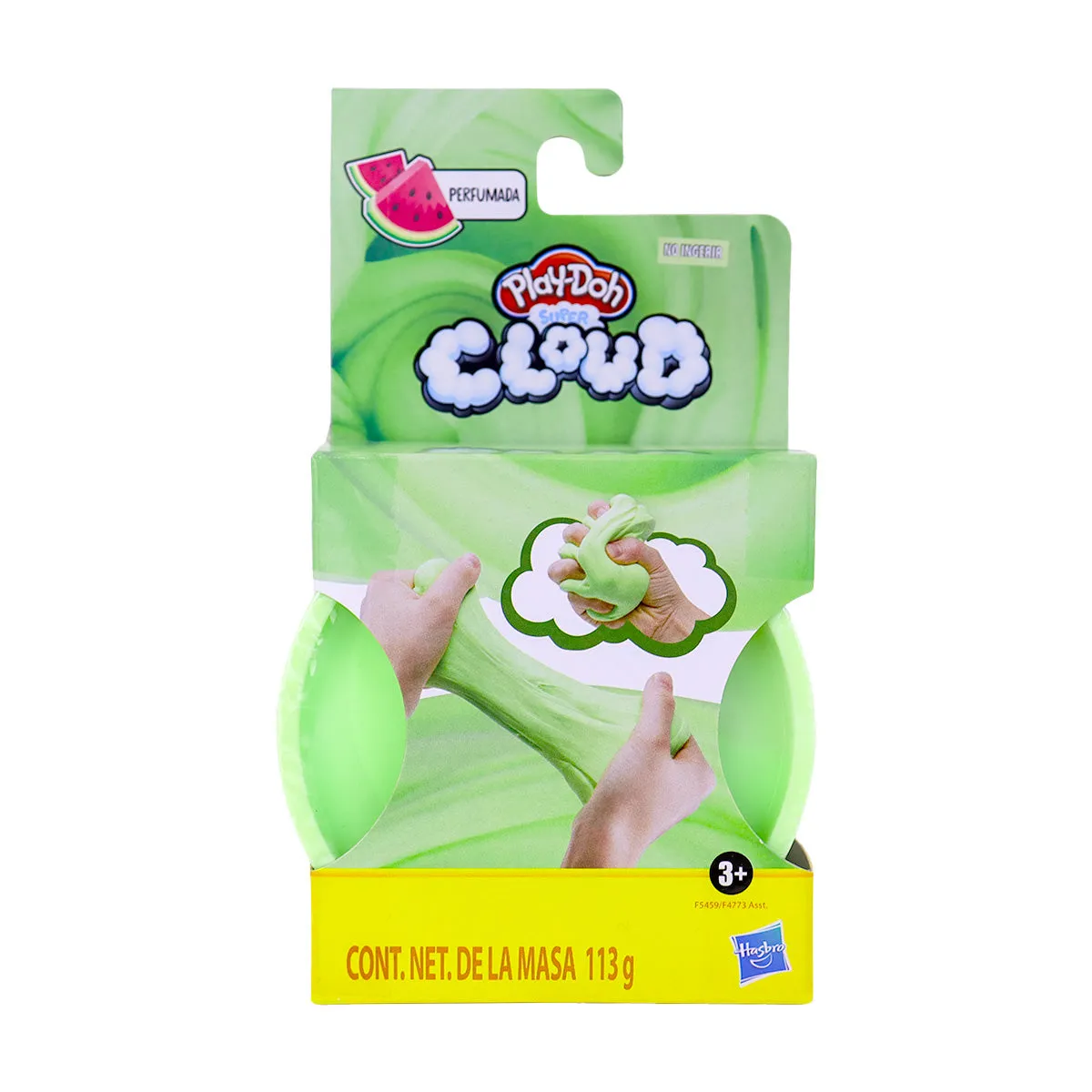 PLAYDOH, SUPER CLOUD, MASA MOLDEABLE COLOR PISTACHE