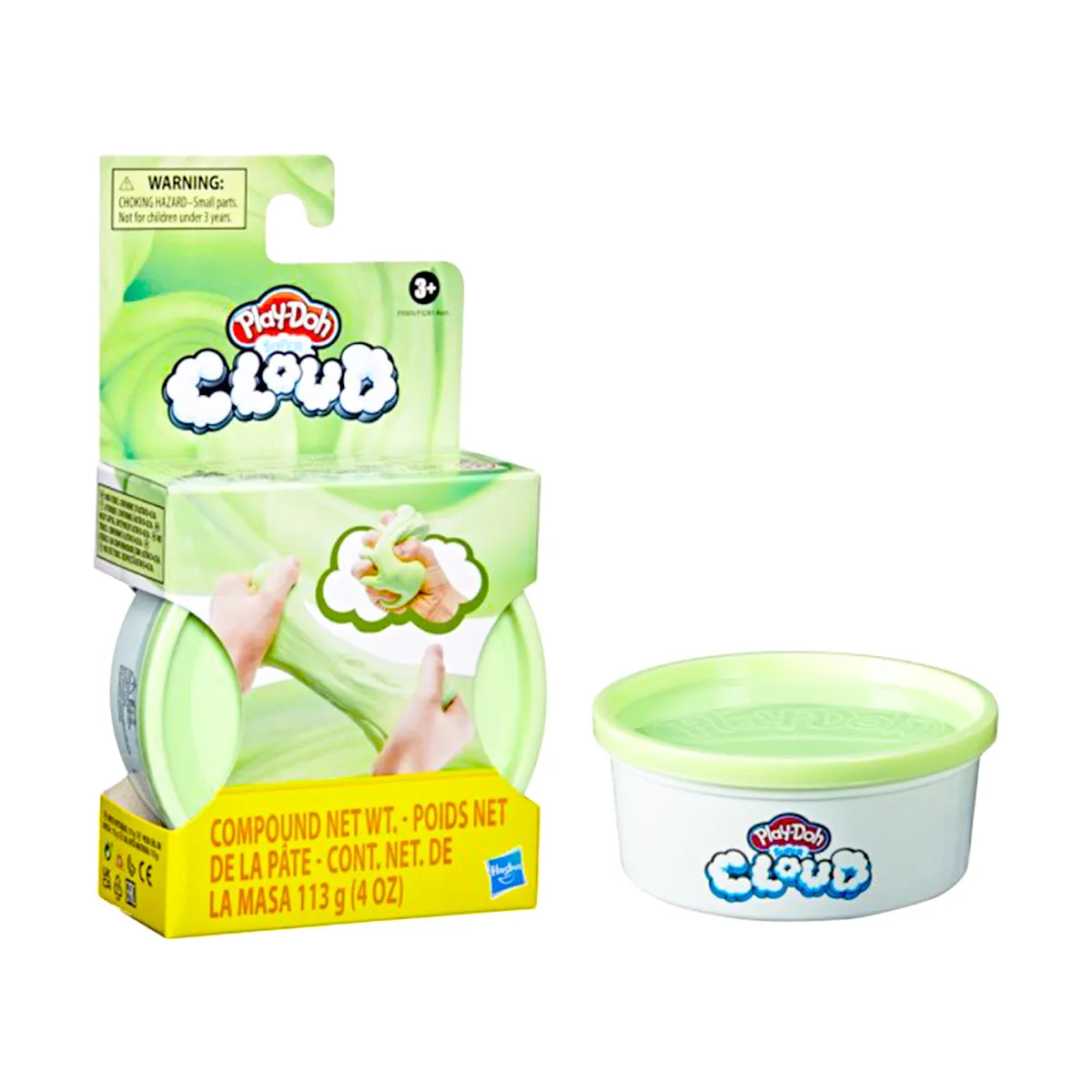 PLAYDOH, SUPER CLOUD, MASA MOLDEABLE COLOR PISTACHE