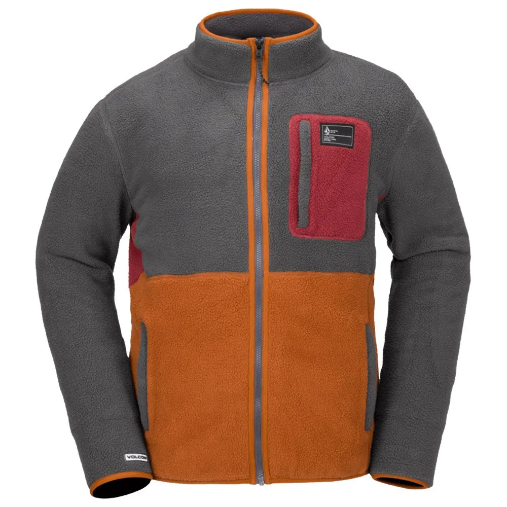Polar Volcom Fleecer Full Zip Charcoal