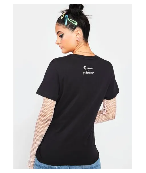 Polera Tokidoki x Gudetama Hey Sugar Mujer Negra