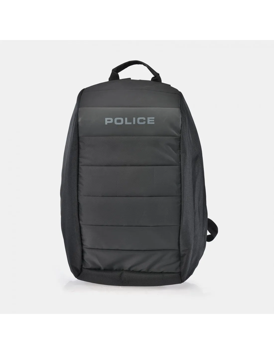POLICE Mochila semirrígida en Nylon negro acolchado para ordenador