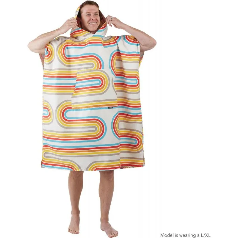 Poncho de camerino PACKTOWL PT Poncho (Retro Curve)