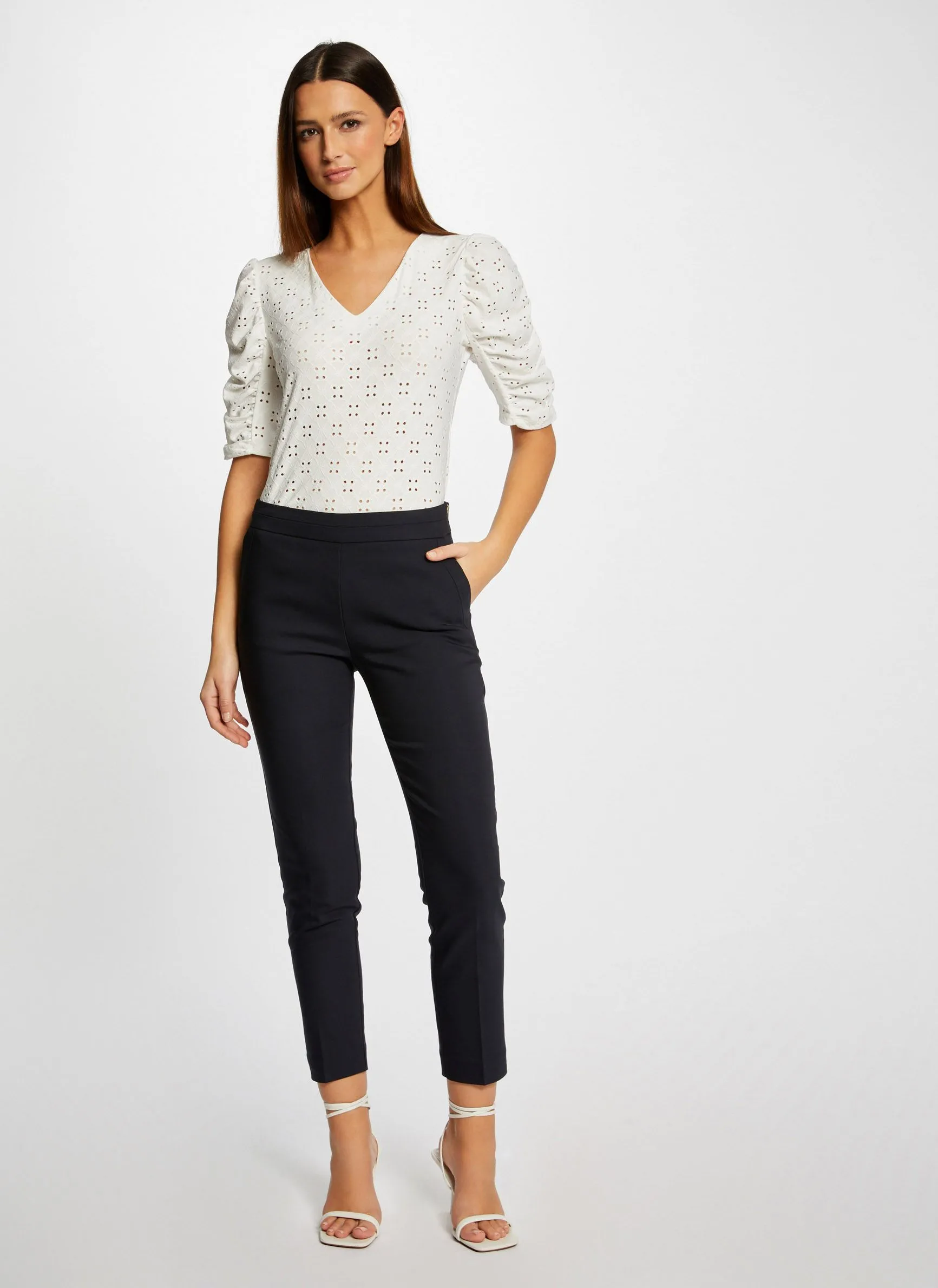PROSY.F  PANTALóN SLIM TOBILLERO EN AZUL