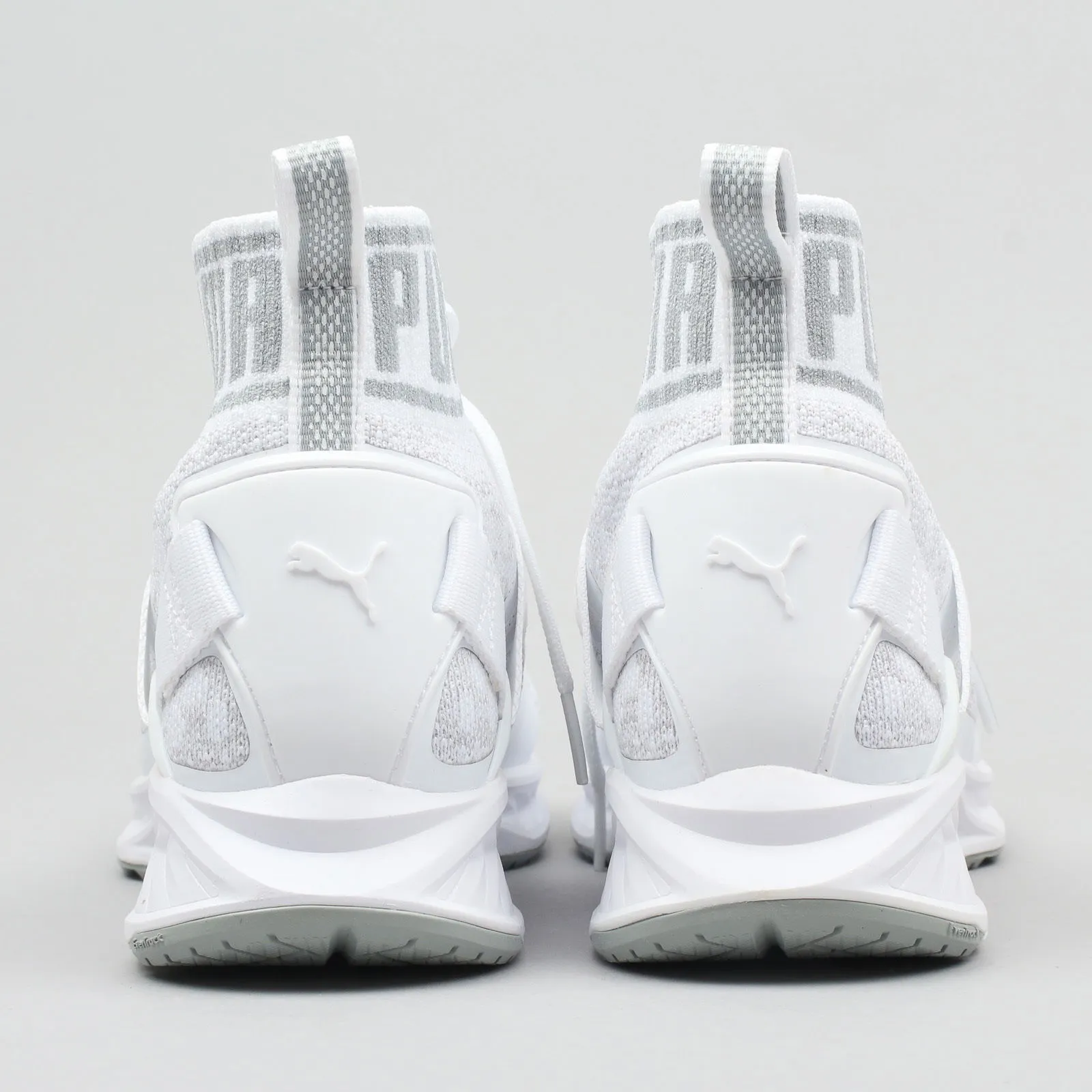PUMA IGNITE EVOKNIT WHITE  QUARRY  VAPOROUS GRAY