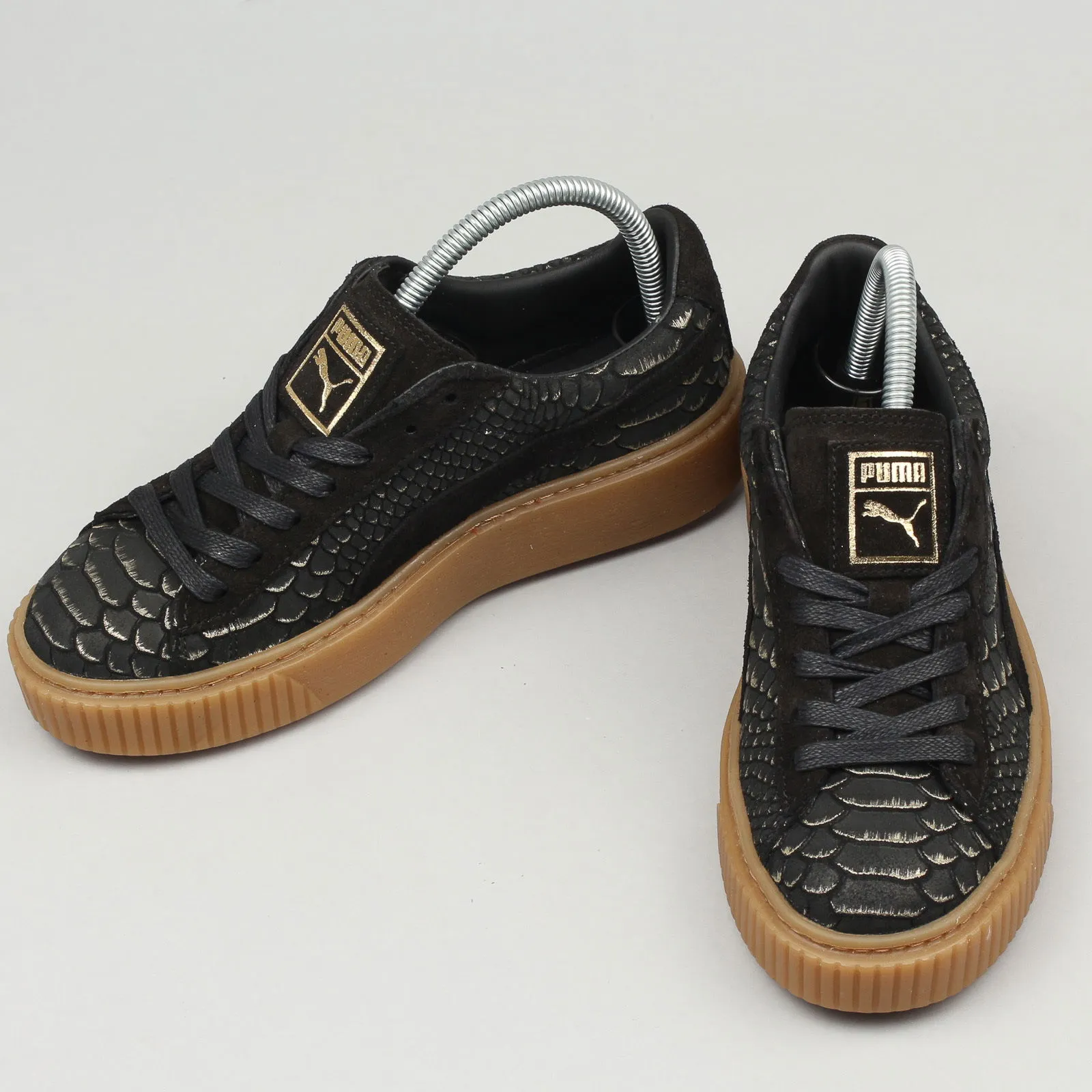 PUMA PLATFORM EXOTSKIN WN'S BLACK  GOLD